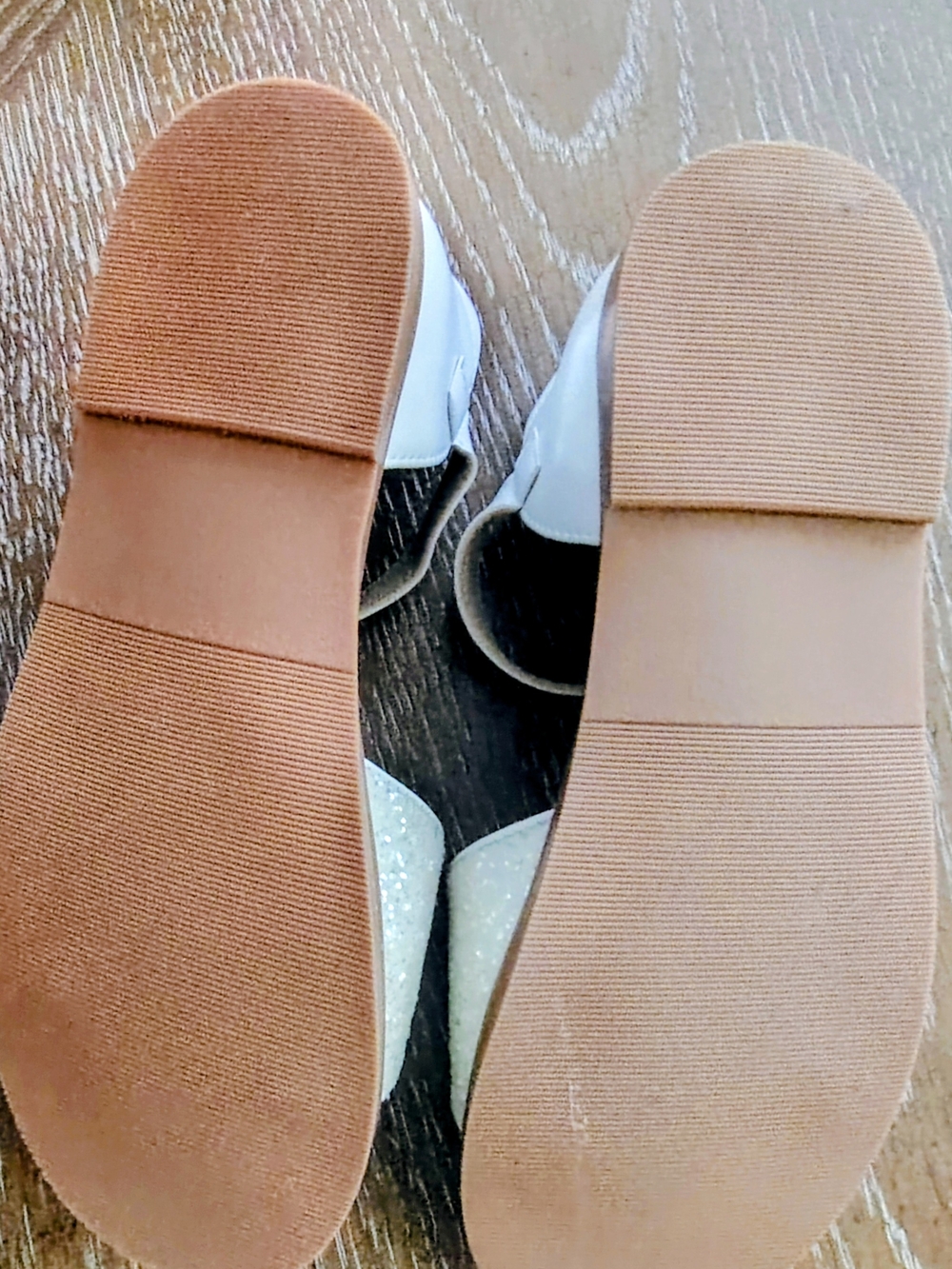 Girls' Glitter Sandals in White New - Picture 2 of 8